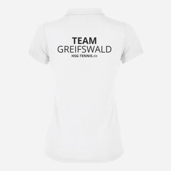 Poloshirt Hobby, Frauen/Mädchen - Weiß/Schwarz